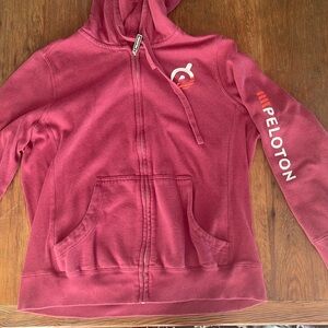 Peloton Pink Zip-Up Hoodie